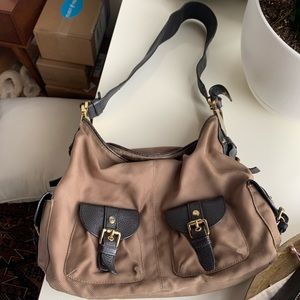 JPK Paris Hobo Nylon Shoulder Bag - Beige